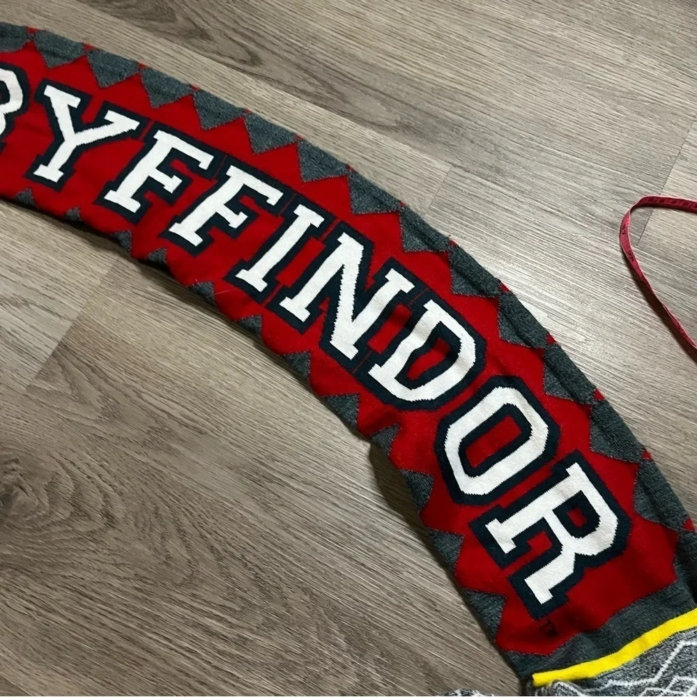 Harry Potter Adult Size Gryffindor Double Sided Scarf Harry Potter World Fringe